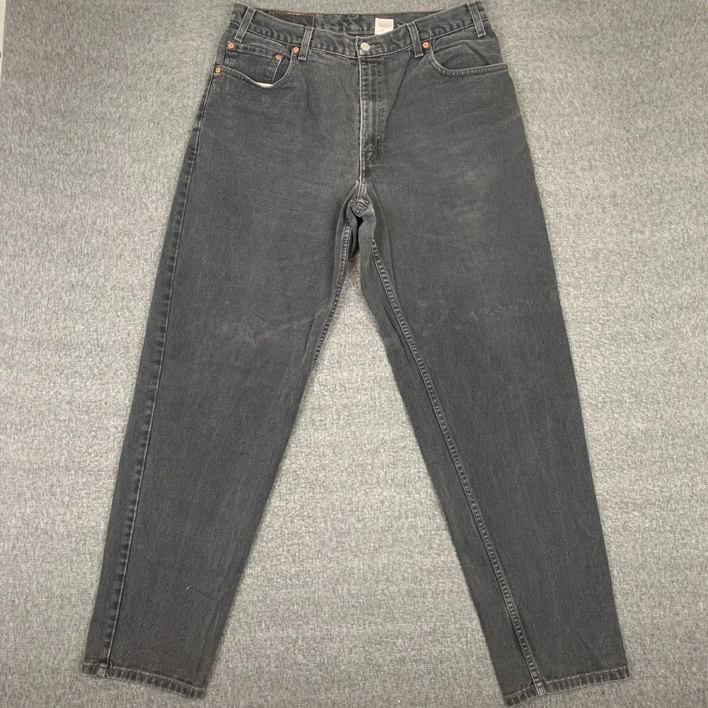 Vintage Levis 560 Jeans Mens 36x34 Black Denim Loose Fit Tapered Skate 90s